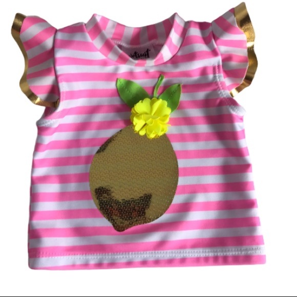 NWT Infant Girls 2 Piece Rashguard Set - Picture 8 of 16